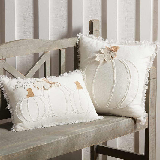 White Pumpkin Pillows