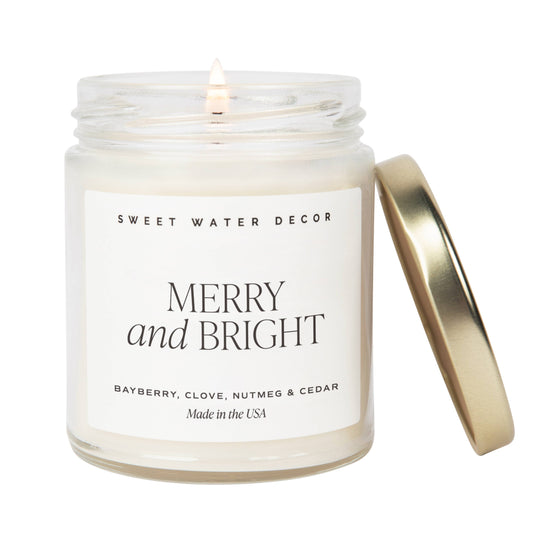 Merry and Bright 9 oz Soy Candle