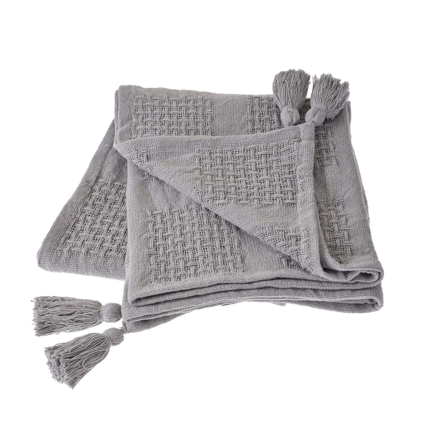 Cozy Light Gray Throw Blanket