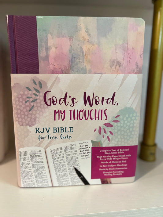 God's Word, My Thoughts KJV Bible for Teen Girls